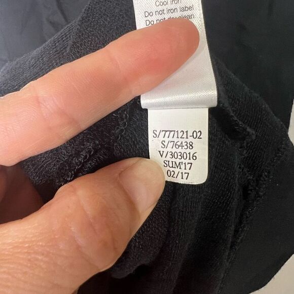 Athleta Criss Cross Hem Dress Muscle Sleeves Black - Picture 9 of 10
